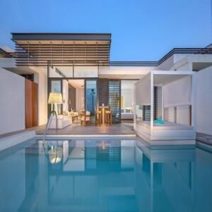 Beach-villa-twilight
